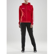 Craft Hoodie Fullzip Pro Control red/white Women